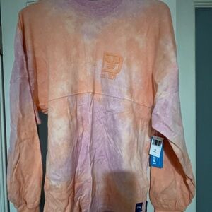 Disney women’s small Tie-Dye Spirit jersey brand new - Orange and pink